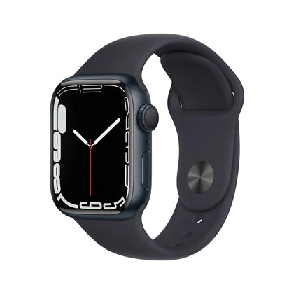 Apple Watch Series 7 (GPS 41mm) Midnight Aluminium Case with Midnight Sport Band