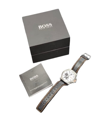 Hugo Boss Orange New York Men's Leather Watch**Boxed**