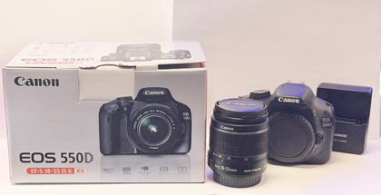 Canon EOS 550D + 18-55mm DSLR Camera