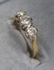 18ct Yellow Gold Diamond Ring Size "L"