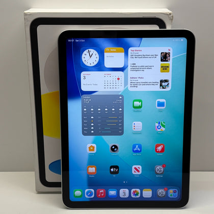Apple iPad 10th Generation Model A2696 256GB WiFi in Silver Boxed
