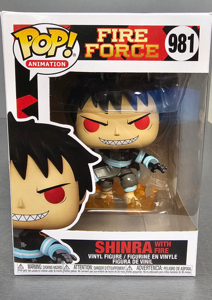 FIRE FORCE FUNKO POP VINYL FIGURE | SHINRA WITH FIRE *981 **Collection Only**