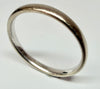 18ct white gold wedding band M 1/2