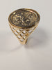 9ct ST George Ring Size R 1/2