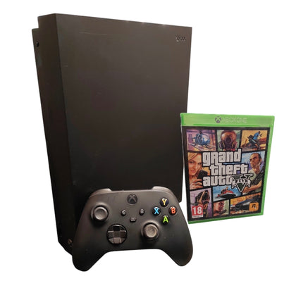 Microsoft XBox One X 1TB Black w/GTA 5**Unboxed**