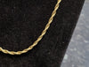 9ct Yellow Gold Rope Chain - 18" - 8.28G - Hallmarked