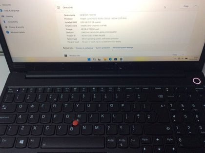 Lenovo ThinkPad with intel core i5