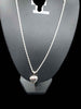 New silver Locket heart shape, (925) 24" Long, weight 21.0g.