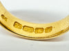 22ct yellow gold and diamond wedding band ring size M