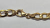 9ct Yellow Gold Curb Chain Bracelet 8"