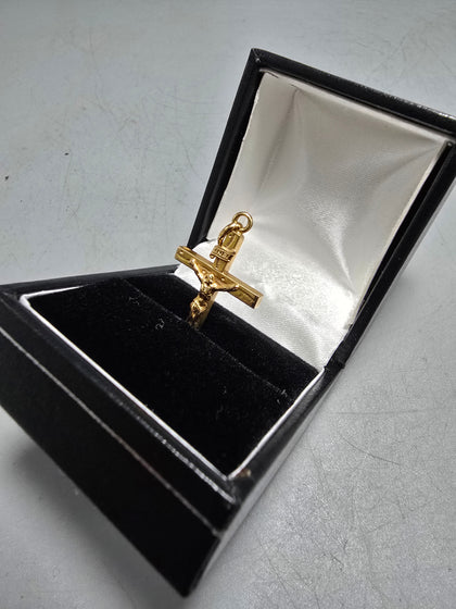 18ct Gold Cross Charm/Pendant 750 1.7G