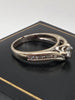 18 Karat Hallmarked womens ring , 3.1 grams 0.5 Carat Diamond ring . size J with box