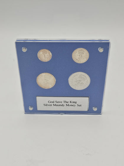 **SALE** God Save The King - Silver Maundy Money Set.