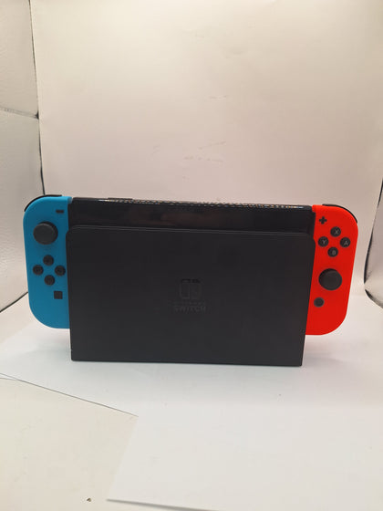 Nintendo Switch OLED Official Console, 64GB, Red/Blue Joy-Cons - Unboxed With Charger And Docking Station