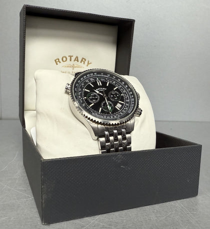 Rotary Pilot Men's Watch GB00699/10 ** Boxed **