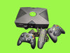 Xbox Console, Black, Boxed, Two Pads, One Xbox Remote.
