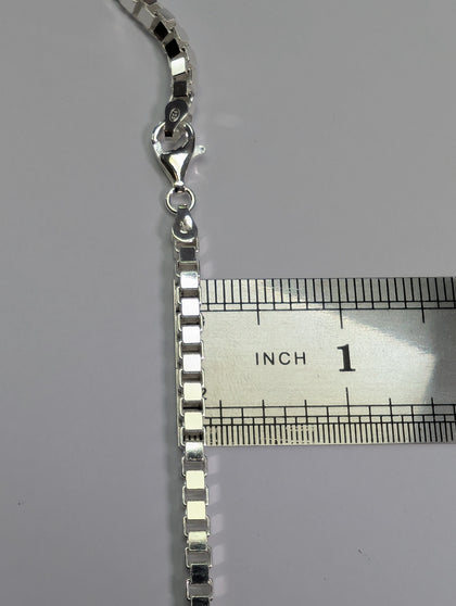 New Silver Square Link Chain