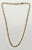 9ct yellow and white gold fancy link chain necklace 17"