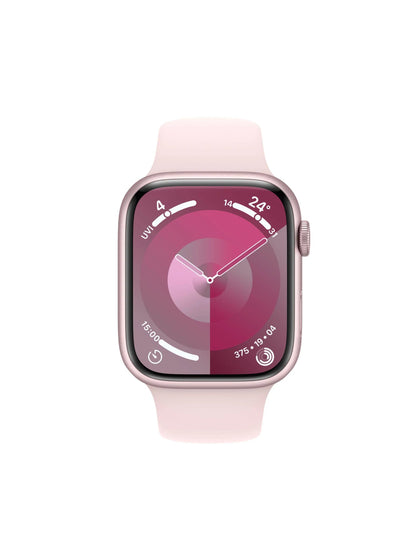 Apple Watch Series 9 - 45mm  GPS -  Pink Aluminium Case - Light Pink Sport Band
