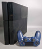 Playstation 4 Console 500GB Black with blue Controller Unboxed