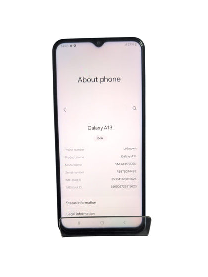 Samsung Galaxy A13 Dual Sim (4GB+64GB) Blue, Unlocked C