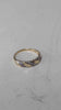 9ct Yellow Gold Ring With Glass Stones - 1.41 Grams - Size M