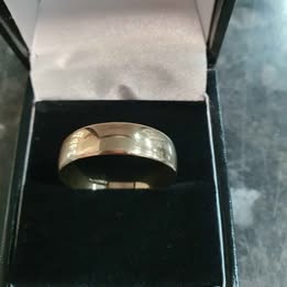 9ct Yellow Gold Band - Size W