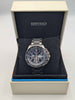 Seiko X Solar V175-0CL0 1/5 Chronograph Steel Solar Mens Watch - Boxed W/ Steel Bracelet