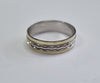 9CT Gold & Silver Ring Size X 1/2