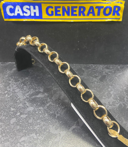 9ct Gold Belcher Bracelet 25.34g