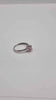 9ct White Gold Ring With Pink Stone - Size N - 2.07 Grams