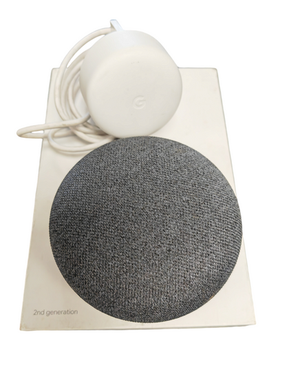 Google Nest Mini - Charcoal 2nd gen boxed. ***store collection only***