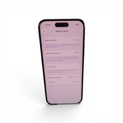Apple iPhone 15  Mobile Phone 100% B/H 0 Cycle Count