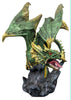 Majestic Green Emerald Dragon Pearched On Rocks *COLLECTION ONLY* !!BRAND NEW!!