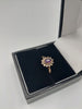 9K Gold Ring with Purple Centre Stone and CZ Stones, 1.4Grams, Size: L