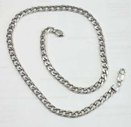 Silver Curb Chain 20