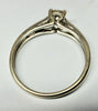 9ct White gold and diamond solitaire