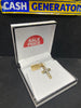 14ct Gold C/Z Cross Pendant 5.35g