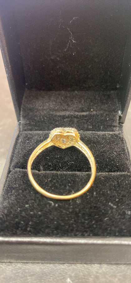 9CT HEART RING 1.8G LEIGH STORE.