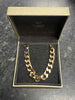 22kt Gold Plated Silver Curb Chain - 94g (Warren James)