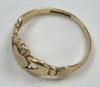 9ct GOLD CLADDAGH RING "L"