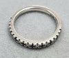 Vera Wang Love Platinum Diamond/ Sapphire Half Eternity Ring Size L