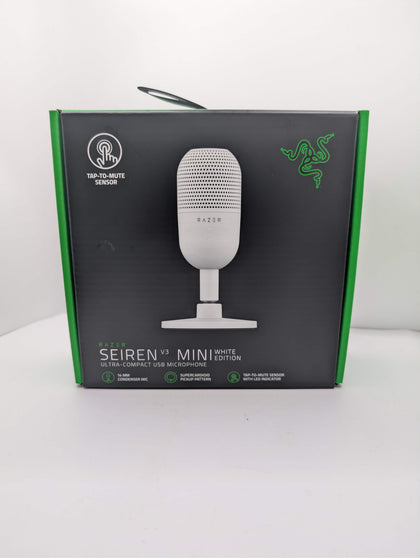 Razer Seiren V3 Mini Ultra-Compact USB Microphone- White