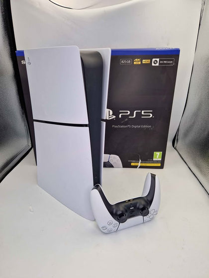 Sony PlayStation 5 Slimline (Ps5 Slim) Digital Edition Home Gaming Console - 1TB SSD - Boxed W/ Pad