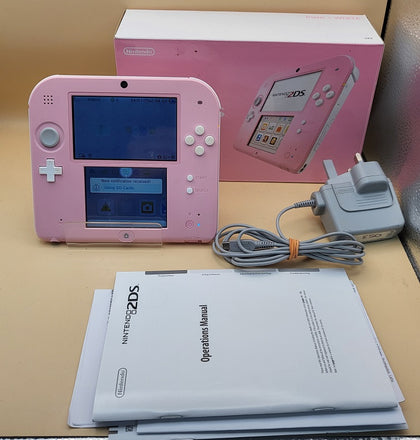 Nintendo 2DS Console - White/Pink - Boxed