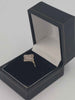 (9k Hallmarked&Tested), Gold Ring With Clear Stones, 2.4g, Size L