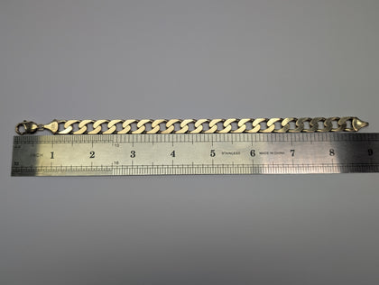 9CT Gold Curb Bracelet 9