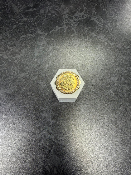 22ct 1/2 Sov Men's Ring (Size V) 8.52g