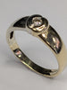 9ct white & yellow gold coffee bean diamond ring