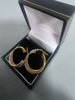 9ct GOLD EARRINGS 375 1.6G 25mm